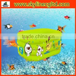 6P Material Square Green Pool Inflatable Pool Plastic Pool for Baby thumbnail-1
