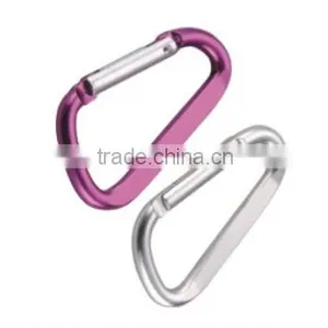 GUN METAL ALUMINUM CARBINER ,D TYPE HANDBAG SNAP HOOK WITH PIN,FlAT ALUMINUM SNAP HOOK thumbnail-6