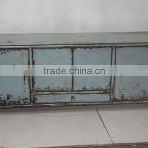 One Drawer Four Door Bule Cabinet thumbnail-1