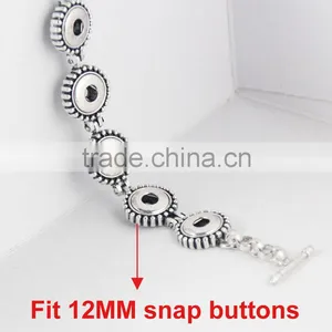 2015 New 18mm Ginger Snap Button Bracelet DIY Charm Interchangeable Handmade Pulseras Snap Bracelets thumbnail-2