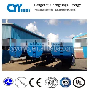 New Design Tri-axle Liquid Ammonia Oxygen Co2 Nitrogen Argon Tank Semi-trailer thumbnail-1