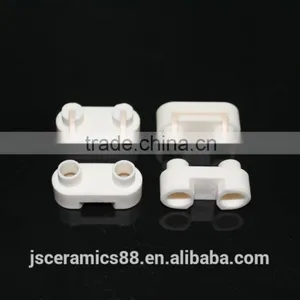 95% Alumina Ceramic Head With Two Holes for Electric Heating Tube thumbnail-1