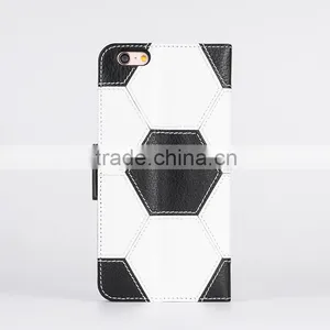 Football Style Hot Selling Mobile Leather Case Cover for Iphone6s Plus thumbnail-2