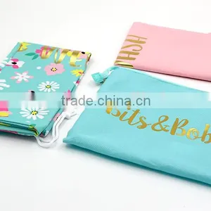 Customized Printing Polyester Packaging Travel Drawstring Bag Travel Bag Set With 3 Sizes thumbnail-5
