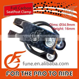 Durable Gloss Carbon Mountain Bicycle Seat Clamp thumbnail-2