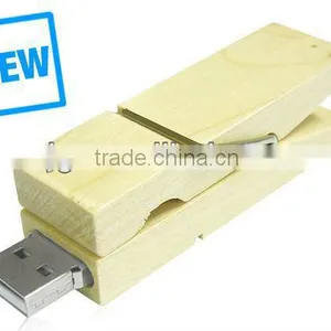 New&latest Design Wooden Peg USB Flash Drive thumbnail-1
