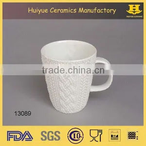 Embossed Ceramic Mugs Sweater Mug thumbnail-1