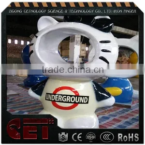 Christmas Fiberglass Statues Doraemon Statues Cute Cartoon Character Statue thumbnail-5