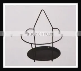 Galvanized Hanging Flower Pot Rack thumbnail-3