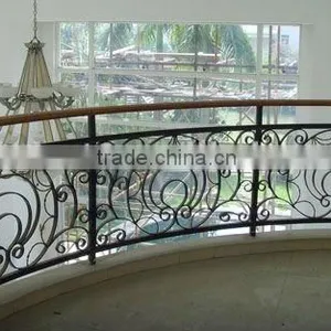 Top-selling Modern Iron Steel Hand Forged Balcony Fence thumbnail-1