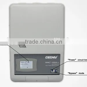 SRWII-12000-L Single Phase Wall Mounted LCD Display Relay Control Type Full Automatic AC Voltage Regulator/stabilizer/AVR thumbnail-2