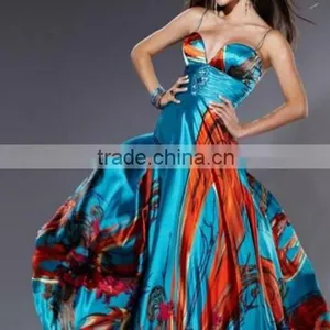 Factory Direct Sales Floral Printed Silk Stretch Satin Fabric for Wowenfor Dress,underwear,nightgown,garment, Etc thumbnail-1