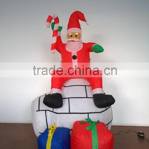 DJ-XT-42 Inflatable Funny Christmas Farther Santa Claus in Fairyland Festival Carols thumbnail-4