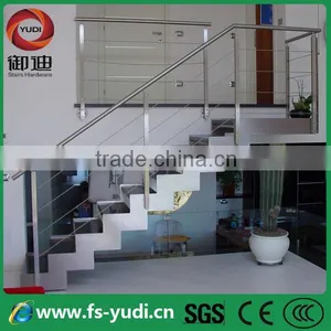 Hot Sell Marble Staircase With Steel Balustrade thumbnail-1