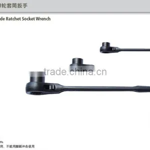 High Quality 40#cr Steel One Head Ratchet Socket Wrench Spanner With DIN Standard and Die Forged thumbnail-3