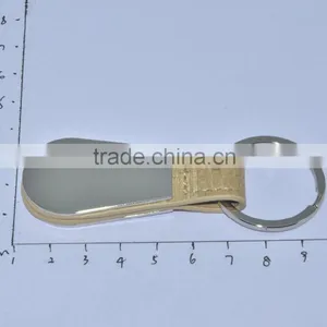 2016 Exhibiton Hot Leather Double Side Key Chain for Custom Logo thumbnail-2