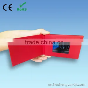 2015 New 2.4'' 4.3" 5" 7" 10.1" Lcd Video Greeting Card for Gift ,invitation ,business thumbnail-1
