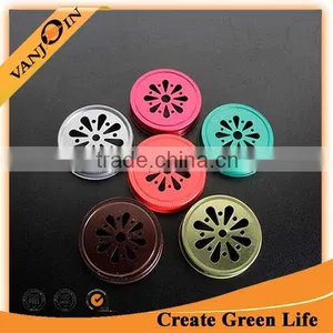 Regular Mouth Daisy Cut Mason Jar Lids thumbnail-1