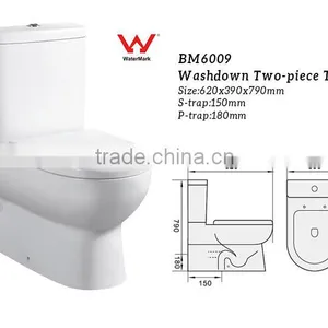 Watermark Australian Washdown Two Piece wc Water Closet BM6009 thumbnail-2