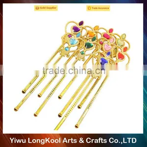 Wholesale Gold Color Magic Fairy Wands Women Party Dance Princess Wand thumbnail-1