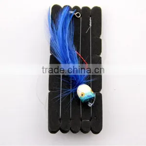 SURF POP RIG BLUE 1/0 FLOAT HOOK BAITED HOOK B/HOLDER 30LB thumbnail-2