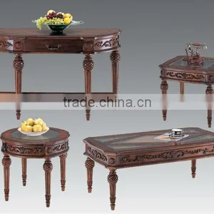 CF30010 Unique Carved Coffee End Sofa Table With Turned Pineapple Legs thumbnail-1
