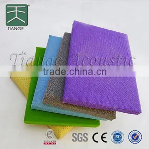 Sound Absorber Fabric Acoustic Cinema Wall Panel Acoustic Sound Absorbing Fabric Decorative Ceiling Board thumbnail-1