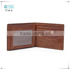 2016 Men Fashion Genuine Leather Short Wallet 100% Real Leather Purse thumbnail-3