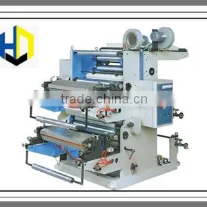 2 Color Flexographic Plastic Print Press/Plastic Printing Machine thumbnail-1