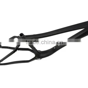 26er Carbon Snow Fat Bike MTB Frame Frameset AG100, China 2015 New Design 26er Fat Bike Frame 100mm BB Width 197mm Rear Spacing thumbnail-4