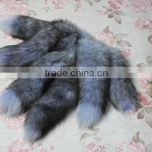 Natural Fox Fur Tail / Dye Color Fox Tail Fur Keychain thumbnail-4