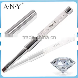 ANY Nail Art Beauty Care UV Gel Nails Building Rhinstone Flat Nlon Nail Brush Gel Nail Art thumbnail-1