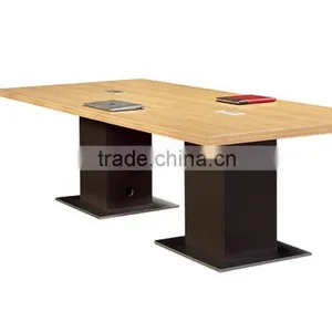 Round Wood Modern Design Office Meeting Table thumbnail-5