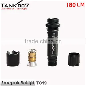 Aluminum Lamp Material Rechargeable Torch Light With 180 Lumens thumbnail-2