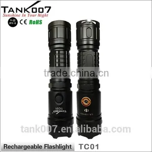 TANK007 Army Torch Light Rechargeable Led Torch Light Portable Relight Rechargeable Book Light thumbnail-2