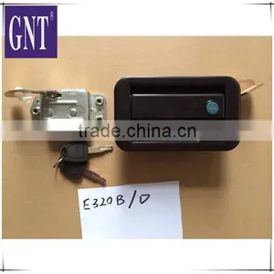 Low Price E320/E320B Cab Door Lock Assy for Excavator Parts thumbnail-1