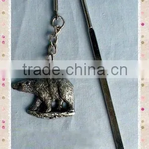 2012 Crafts Pewter Metal Book Clip Bookmark for Decoraton thumbnail-1