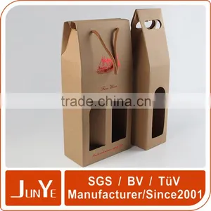 Corrugated Portable Custom Paper Wine Bottle Packaging Design thumbnail-5