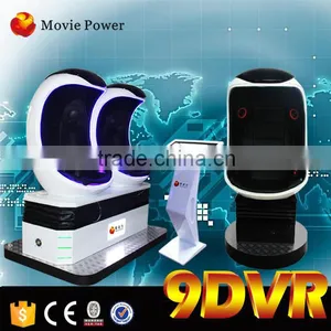 Virtual Reality Game Machine 9d vr Simulator 360 Degree Electric 3 Seats 9D Egg vr Cinema thumbnail-3