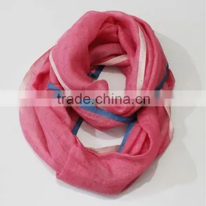 Linen Infinity Scarves Loop Scarves Super Soft Circle Scarf thumbnail-1