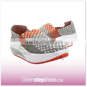 Women Spring Summer Air Elastic Wedge Heels Shoes thumbnail-6