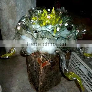 Hand Blown Glass Wall Decoration XO-20150630&Murano Glass Chandelier From Famous Chinese Glass Artist Mr Ou thumbnail-2