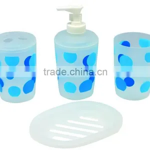 Eco-Friendly Feature and Plastic pp Bathroom Set With Plastic Soap Dispenser thumbnail-6