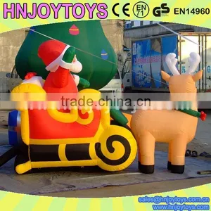 Cheap Inflatable Santa Semi Trailer Christmas for Sale thumbnail-3
