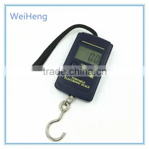 WeiHeng 45kg/110lb Hot Sale Mini Fishing Hanging Digital Luggage Scale With Hook thumbnail-1