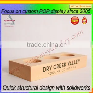 Custom Wooden Block Display for Wine thumbnail-1