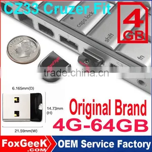 Original Brand CZ33 Cruzer Fit 32GB USB Flash Drive 64GB 8GB 16GB 64GB Real Capacity With Blister Packing Wholesale thumbnail-1