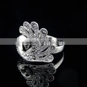 2015 Latest Design Women Enagement Crystal Diamond Ring for Sale thumbnail-3
