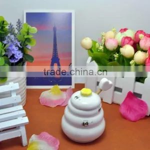Meant to Bee Ceramic Honey Pot Cute Wedding Favors thumbnail-3