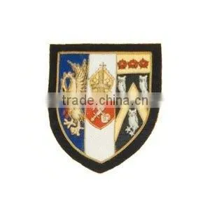 Crest Emblem Zari Bullion Badges thumbnail-1